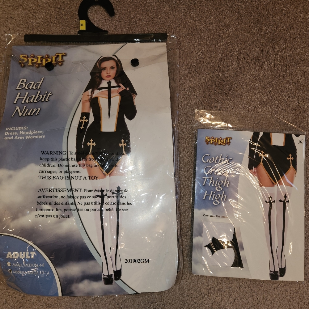 NUN halloween costume from spirit halloween